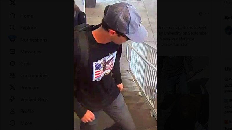 "Lo tenemos", joven de 22 años identificado como presunto asesino de Charlie Kirk