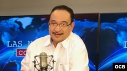 Aníbal Toruño, periodista nicaragüense, habla para el programa Las Noticias como son, de Radio Martí.