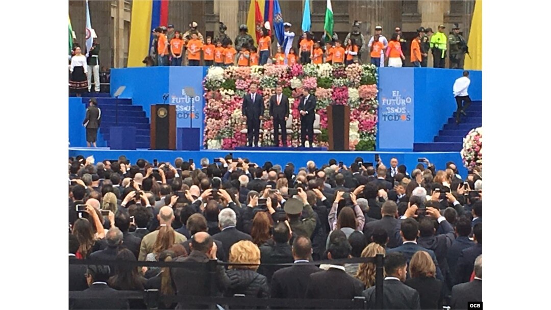 Juramentación de Iván Duque en Colombia.