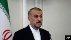 El ministro de Relaciones Exteriores iraní, Hossein Amirabdollahian, el domingo 3 de septiembre de 2023. (Foto AP/Vahid Salemi)