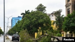 Daños causados por el huracán Rafael en La Habana