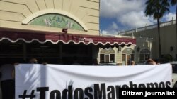 En Miami #TodosMarchamos para apoyar a la oposición en Cuba