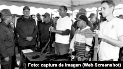 Díaz-Canel participa en ejercicios militares. Foto del Ejército Occidental incluida en el informe de Cubalex correspondiente a enero de 2026