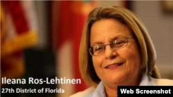 La congresista estadounidense Ileana Ros-Lehtinen.