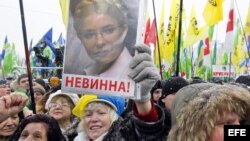 Partidarios de Yulia Timoshenko protestan en Kiev