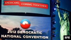 El Time Warner Arena en Charlotte (EE. UU.), escenario principal de la Convención Nacional Demócrata de 2012. EFE/BOB PEARSON