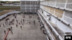 Vista general del patio de la prisión Combinado del Este, en La Habana. (Archivo)