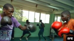 Boxeadores cubanos en el Centro de Alto Rendimiento Giraldo Córdova Cardín, al este de La Habana. Archivo.