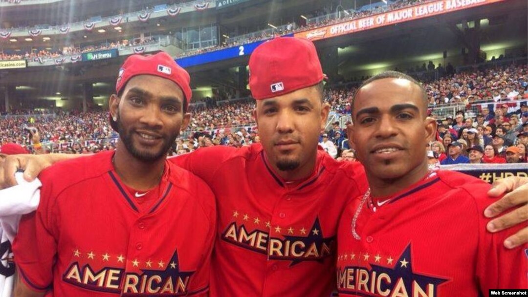 Alexei Ramírez, José Abreu y Yoenis Céspedes. Foto tomada de Facebook.