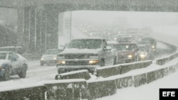 Tormenta invernal en Denver, Colorado. 