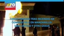 Cinco heridos tras incendio de combustible en Manzanillo: uno crítico y otro grave
