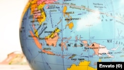 La región del Sudeste Asiático en un mapa de 2018.