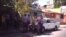 Efectivos policiales en Santiago de Cuba. Foto tomada con un teléfono, cedida por la activista de UNPACU, Katerine Mojena. 