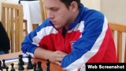 El joven ajedrecista cubano Carlos Albornoz. (Foto: Freddy Pérez Cabrera)