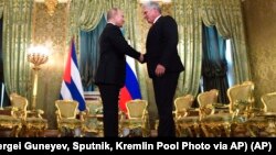 Vladimir Putin recibió a Miguel Díaz-Canel en el Kremlin en Noviembre de 2018.