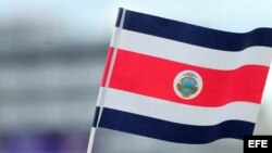 La bandera de Costa Rica. 