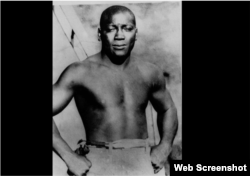 Jack Johnson, primer campeón afroamericano de peso pesado en boxeo. SCREENSHOT VIDEO.