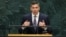 El presidente de Paraguay, Santiago Peña, interviene ante la 81.ª Asamblea General de las Naciones Unidas (AGNU) en la sede de la ONU en Nueva York, Estados Unidos, el 23 de septiembre de 2026. REUTERS/CAITLIN OCHS