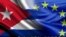 Banderas Cuba Union Europea