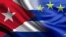 Banderas Cuba Union Europea