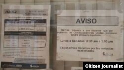 Reporta Cuba. ETECSA, cambios de horarios. Foto: Serafín Morán.