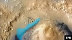El robot Curiosity encuentra pruebas de un antiguo lago en Marte