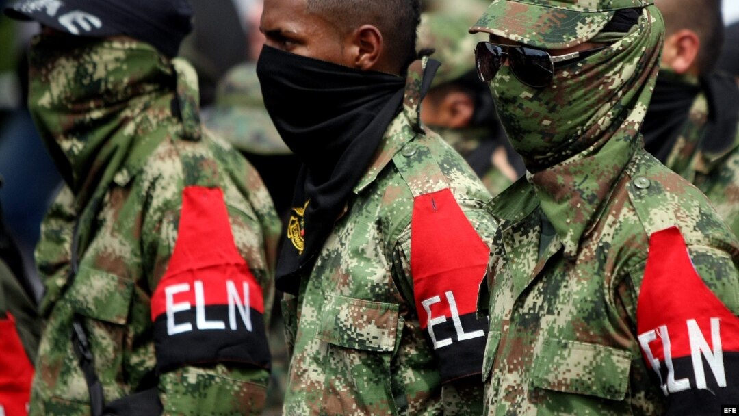 Miembros desmovilizados del Frente de Guerra Suroccidental del ELN.