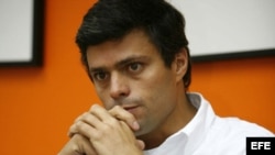 El coordinador nacional de Voluntad Popular, Leopoldo López.