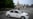 Un carro de Policía patrulla las calles de La Habana