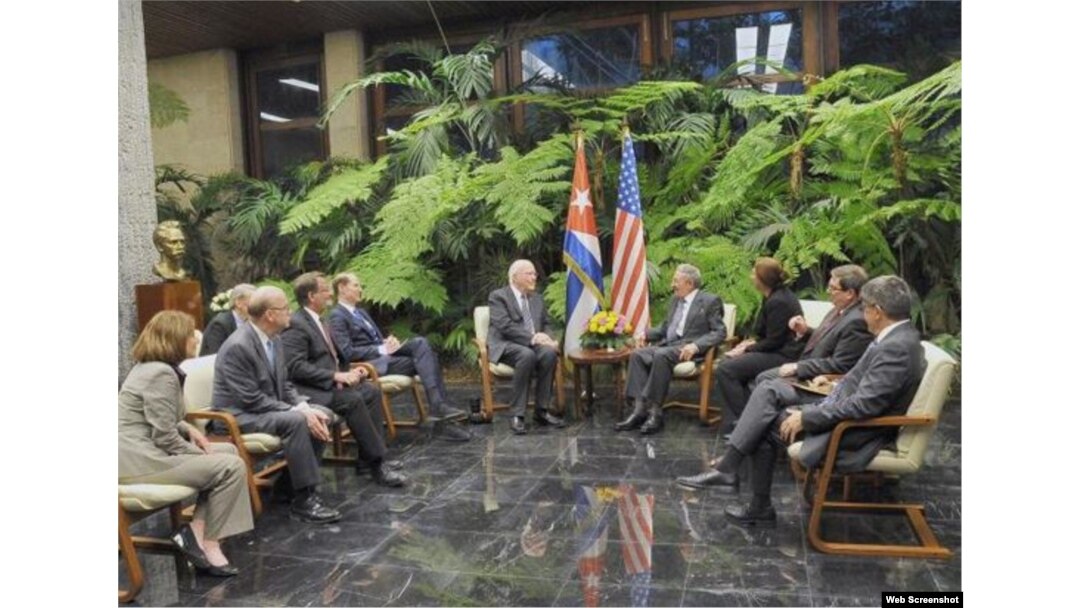 Congresistas estadounidenses se reunieron con Raúl Castro.