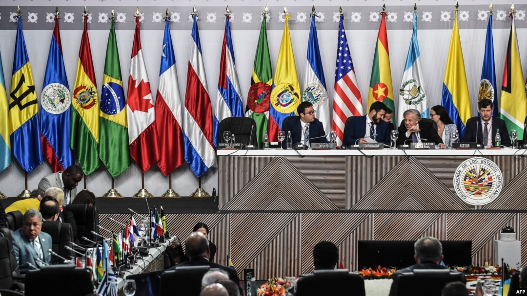 Sesión de la OEA.