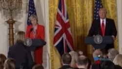 Trump se encuentra con Primera Ministra de Gran Bretaña por primera vez