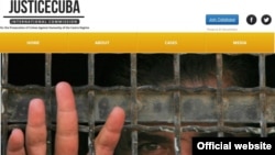 Sitio en internet de Justice Cuba.