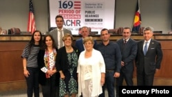Representantes de la sociedad civil cubana en la CIDH. Lunes 1ro de octubre, 2018 (Redes sociales).