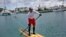 El estadounidense Benjamin Friberg inicia hoy, jueves 1 de agosto de 2013, en La Habana (Cuba), una inédita travesía marina entre Cuba y Estados Unidos sobre una tabla de surf y remando todo el tiempo de pie, con el objetivo de promover la amistad entre los dos países