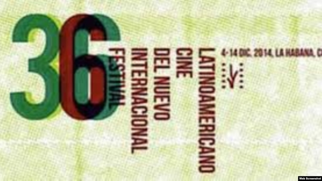 Cartel del Festival Internacional de Nuevo Cine Latinoamericano de La Habana.