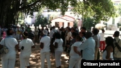 Reporta Cuba Damas de Blanco, activistas expresos políticos Habana Foto Angel Moya