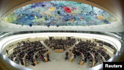 Vista general del Consejo de Derechos Humanos en Ginebra, Suiza. (REUTERS/Denis Balibouse/File Photo).