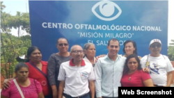 Médicos cubanos de la Misión Milagro en El Salvador