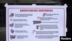 Advertencia sobre los casos de cólera en Cuba y las medidas a tomar. 