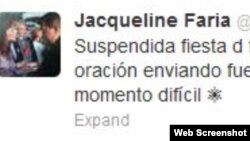 twitter de @JacquelinePSUV