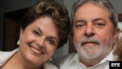 Luiz Inácio Lula da Silva y Dilma Rousseff. Foto Archivo 