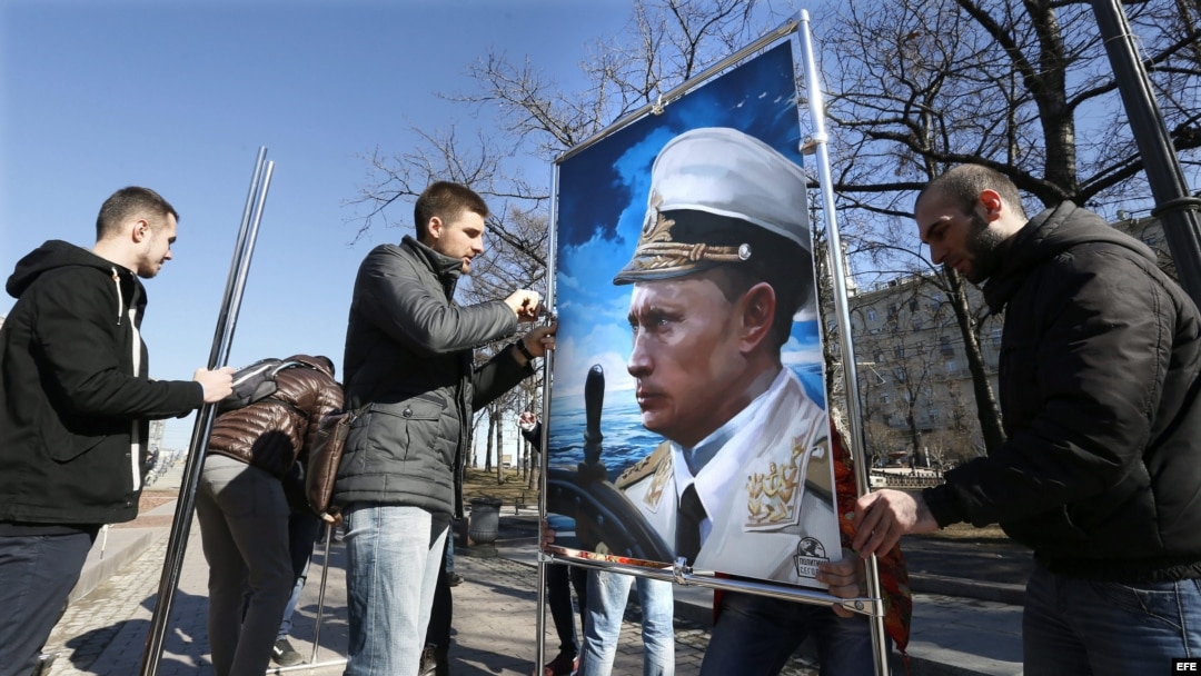 Exposición organizada en Rusia para recordar la anexión de Crimea.