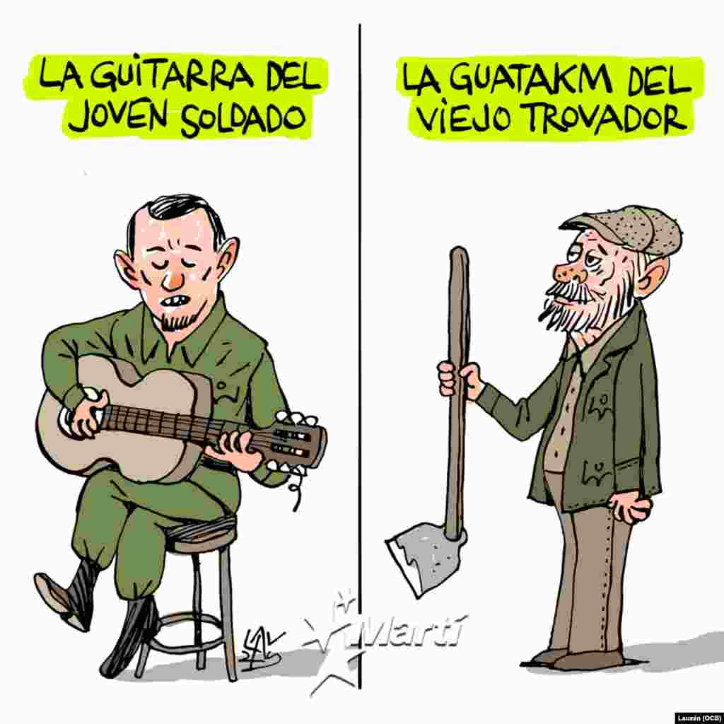 "Exijo mi AKM, si se lanzan", dijo el trovador del régimen Silvio Rodríguez.