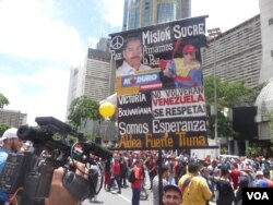 Los oficialistas respaldan a Maduro durante la "Toma de Caracas". (Fotos: Alvaro Algarra)