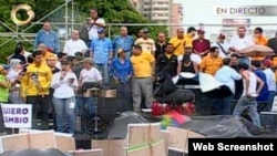Marcha en Veenzuela imágenes reportadas por Globo Visicón
