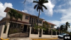 Fachada de la embajada de la República Checa en Cuba.