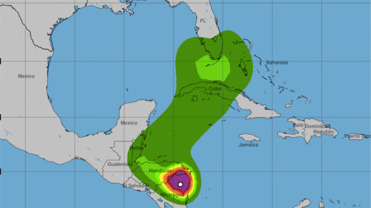 Cuba y Florida en la trayectoria de Eta