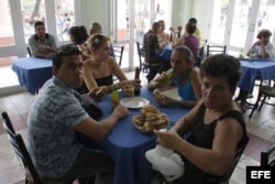 Una cafetería de Santa Clara (Cuba)