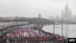 Homenaje a Boris Nemtsov en ciudades rusas